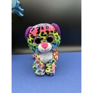 Ty Beanie Boos "DOTTY" Rainbow Leopard 6" Plush Stuffed Animal Toy 2016 W/Tags